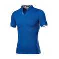thumbnail image 1 of EGNMCR Chemises à Manches Courtes pour Hommes Été T-shirt Décontracté, Mode T-shirt Décontracté pour Hommes Uni à Manches Courtes Col Rabattu Blouse Hauts,, 1 of 1