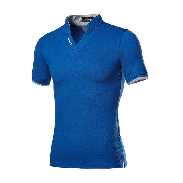 EGNMCR Chemises à Manches Courtes pour Hommes Été T-shirt Décontracté, Mode T-shirt Décontracté pour Hommes Uni à Manches Courtes Col Rabattu Blouse Hauts,