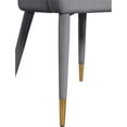 thumbnail image 5 of Meridian Furniture Destiny Grey Velvet Dining Chair, 5 of 5