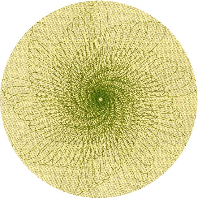 Ahgly Tapis Rond Lavable en Machine Intérieur Transitionnel Jaune Soleil, 8 Pieds Rond