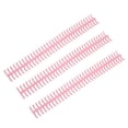 thumbnail image 2 of Plastic Binding Spine, Loose Leaf Rings Wear And Aging Resistant Detachable With 12mm Inner Diameter For Home Or School Use Pink, 2 of 8