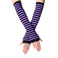 thumbnail image 3 of Gants Longs Sans Doigts Tricotés pour Poignet et Bras d'Hiver, 3 of 3