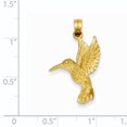 thumbnail image 2 of Pendentif Colibri en Or Jaune 14K Taille Diamant, 2 of 2