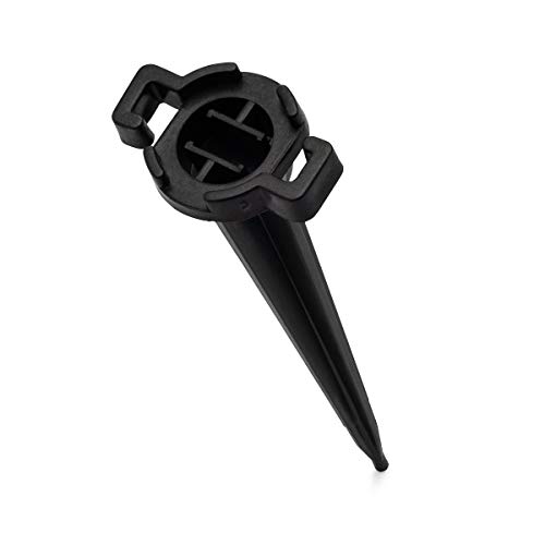 Holiday Lighting Outlet Christmas Light Stakes | Universal 5-Inch Outdoor Light Stakes For C9 or C7 Light Sockets | Improved Break-Resistant Design | For Use On Lawn or Pathway | Pack of 100