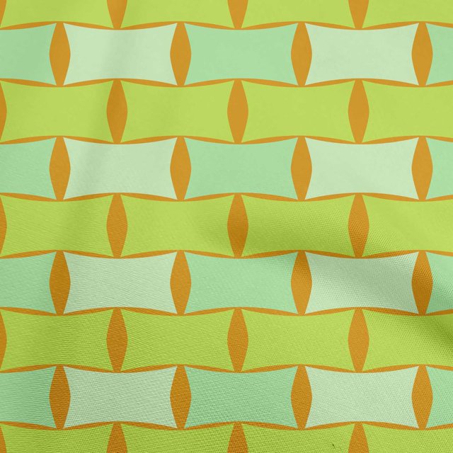 oneOone Polyester Spandex Lime Fabric Floral Sewing Material Print Fabric By The Yard 56 Inch Wide