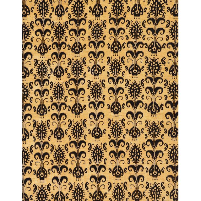 Ahgly Company Indoor Rectangle Abstract Bakers Brown Abstract Area Rugs, 5' x 8'