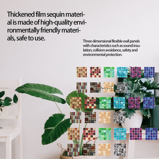 Strong Sticker Panels Thickened Self-Adhesive Waterproof Home Decals Removable Kitchen Wallpapers Living-Room Furnishings Type2 30*30
