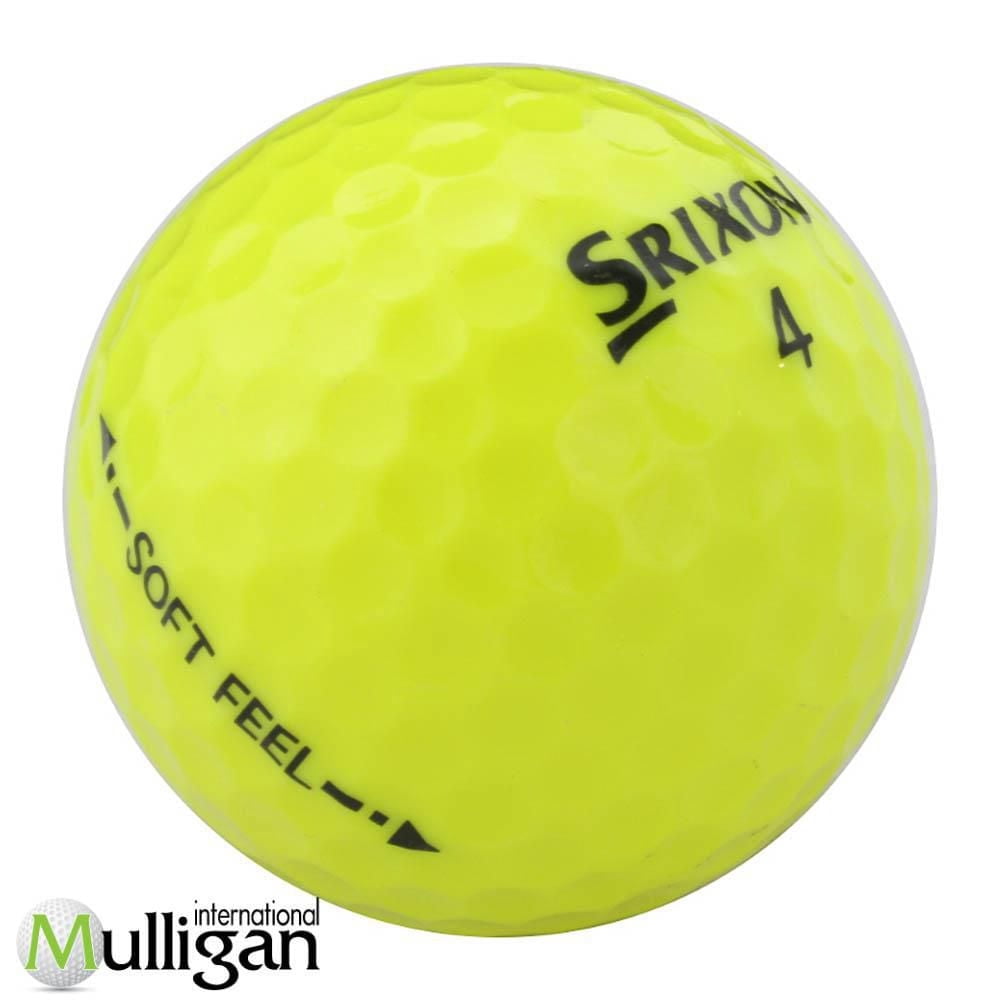 Mulligan - 36 balles de golf récupérées Srixon Soft Feel 4A, Jaune