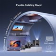 thumbnail image 4 of Aurzen Boom mini Google TV 4K Supported Smart Projector with WiFi and Bluetooth, Black - Refurbished Excellent, 4 of 5