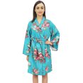 thumbnail image 3 of Bimba Kimono à Imprimé Floral pour Femme, Robe à Manches Longues, Tenue de Nuit pour Demoiselle d'Honneur-30, 3 of 8