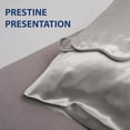 thumbnail image 5 of Swift Home 6-Piece Satin Pillowcase Gift Set with Eye Mask and Scrunchies, Sliver, 5 of 5