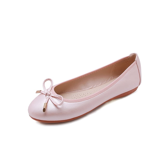 UKAP Chaussures de Marche pour Femmes Confort Ballerines à Mémoire Mocassins Ballerines à Enfiler Respirantes Chaussures Décontractées Rose 9
