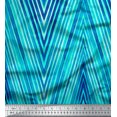 thumbnail image 3 of oneOone Cotton Silk Fabric Chevron Panel Print Fabric By The Yard 42 Inch Wide, 3 of 3