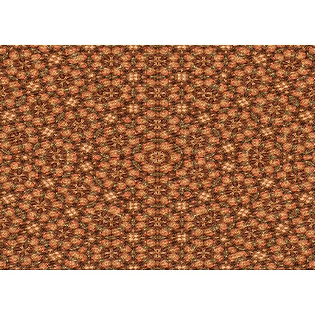 Ahgly Tapis Rectangulaire Orange Lavable en Machine, 4 Pieds x 6 Pieds