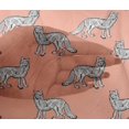 thumbnail image 4 of oneOone Viscose Chiffon Fabric Fox Block Print Sewing Fabric BTY 42 Inch Wide, 4 of 4