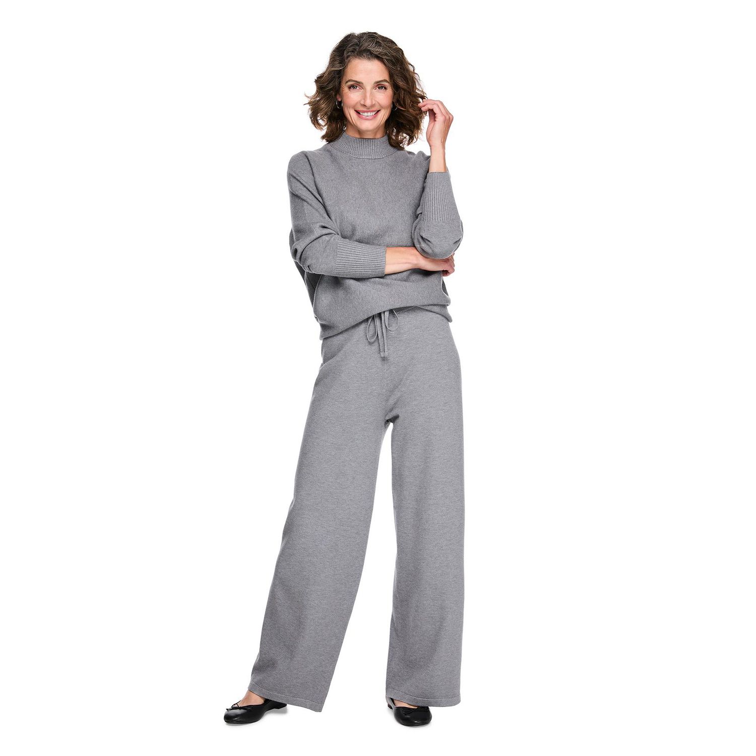 Pantalon droit en tricot Iyla pour femmes