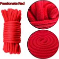 thumbnail image 1 of Estbridg Casewin Braided Twisted Silk Ropes 8mm Diameter Soft Solid Braided Twisted Ropes Decorative Twisted Satin Shiny Cord Rope for All Purpose and DIY Craft (Red 1 Piece), 1 of 6