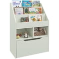 thumbnail image 1 of HOMCOM Kids Bookcase with Storage Drawer for Books, Reading Nook, Green, 1 of 10