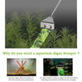 thumbnail image 3 of Stainless Steel Aquarium Algae Scraper with 10 Blades - 40cm Silver Fish Tank Cleaner Tool for Effortless Algae Removal, Gift Box Packaging, Anti-Corrosive Design (Avoid Acid/Alkali Environments), 3 of 6