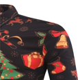 thumbnail image 4 of Men‘s Christmas Dress Shirts Fun Printed Long Sleeve Regular Fit Button Down Shirts Light Blue M, 4 of 7