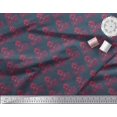 thumbnail image 3 of Soimoi Polyester Crepe Fabric Bird & Heart Print Fabric by The Yard 52 Inch Wide, 3 of 3