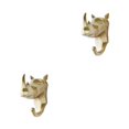 thumbnail image 1 of Wweixi Coat Hooks Easy To Install And Wide Application For Added In Daily Life Gold (rhino) 2Set, 1 of 6