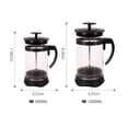 thumbnail image 2 of 1000ml Heat-Resistant Glass French Press Coffee Maker with Stainless Steel Filter - 4-Minute Brewing, Easy Clean Wide Mouth, Multi-Use for Coffee & Tea, Premium Anti-Explosion Design, User-Friendly, 2 of 6