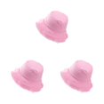 thumbnail image 4 of VONKY Bucket Hat For Sun Protection Headgear For Outdoor Adventure Caps Stylish Protection Casual Comfort Outdoor Activities pink 3Set, 4 of 6