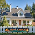 thumbnail image 5 of Forest Design Happy Camper Tent Banner Campfire Nature Scene for Outdoor Adventure Camping Event, 5 of 5
