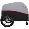 thumbnail image 5 of vidaXL Bike Trailer Black and Red 45 kg Iron, 5 of 5