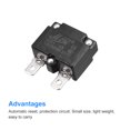 thumbnail image 4 of Unique Bargains Circuit Overload Protector 4A AC125/250V DC32V Automatic Reset Thermal Circuit Breaker 2pcs, 4 of 5
