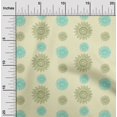 thumbnail image 1 of oneOone Cotton Flex Fabric Spiral & Floral Block Print Fabric By Yard 40 Inch Wide, 1 of 4