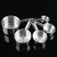 thumbnail image 2 of Ensemble de 5 Pcs Tasse à Mesurer/ensemble Cuillère à Mesurer en Acier Inoxydable Outil de Cuisson Résistant à la Rouille Ingrédients Secs Liquides, 2 of 7