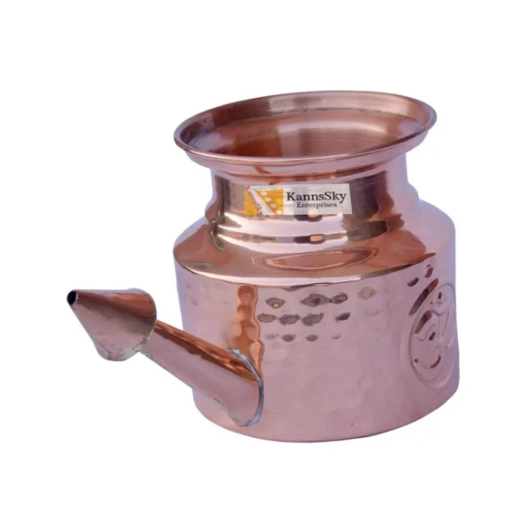 KannsSky Copper Jala Neti Pot for Nasal Wash