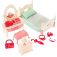 thumbnail image 1 of 1 Ensemble de Meubles de Simulation de Maison de Poupée Modèle Mini Accessoire de Chambre à Coucher Maison de Poupée, 1 of 9