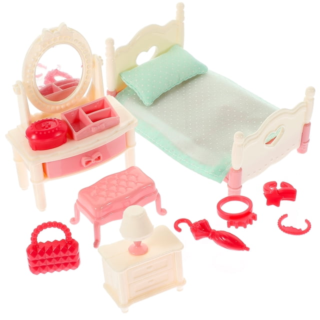 1 Ensemble de Meubles de Simulation de Maison de Poupée Modèle Mini Accessoire de Chambre à Coucher Maison de Poupée