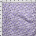thumbnail image 4 of oneOone Polyester Spandex Medium Purple Fabric Sea Shells Ocean Sewing Material Print Fabric By The Yard 56 Inch Wide, 4 of 4