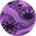 thumbnail image 1 of Ahgly Company Tapis d'Intérieur Lavable à la Machine, Carré, Transitionnel, Violet, Tapis de Zone, 3 Pieds Carré, 1 of 7
