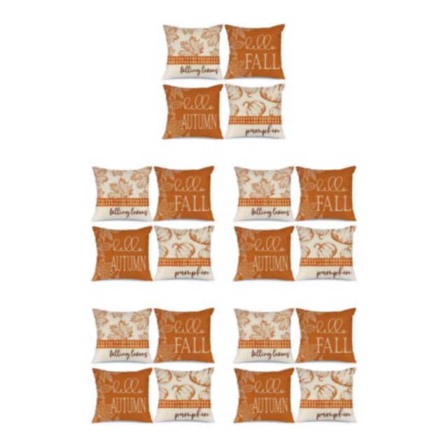 kurtrusly 4pack/lot Holiday Home With Easy-care Pillowcase Soft Cushion Cover Halloween-14 5Set