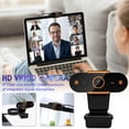 thumbnail image 2 of Webcam With Microphone For Desktop, Full HD 1080P, 110 Degree Wide Viewing Angle, Auto Focus, USB 2.0 3.0 Compatible, 2 of 9