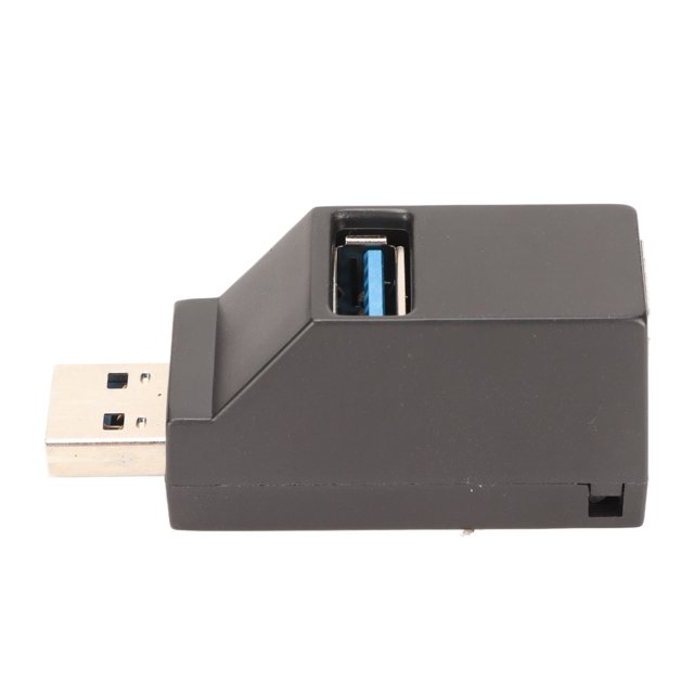 Mini USB Port Splitter, Portable 3 Port Hot Swapping Extender With USB 2.0 USB 3.0 Interface, USB Distribution Hub Dock, For Laptop Computer