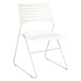 thumbnail image 1 of Safco Chaise d'Invité Pique en Latte et Argent (Lot de 4), 1 of 1