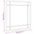 thumbnail image 5 of vidaXL Wall Mirror Black 40x40 cm Square Iron, 5 of 5