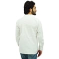 thumbnail image 4 of Atasi Kurta Court Ethnique pour Homme Blanc Cassé Col Mandarin Chemise en Coton-Xxx-Grand, 4 of 6