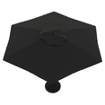 thumbnail image 3 of HOMETRENDS 7.5 ft. Round Push-Up Market Patio Umbrella, Black, 3 of 10