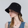 thumbnail image 2 of Women Sun Hat Wide Brim Protection Beach Hat Adjustable Bucket Hat Summer Hats, 2 of 4