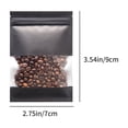 thumbnail image 3 of Meitianfacai Kraft Sacs Pochette Autoportants avec Fenêtre, Sacs de Rangement pour Aliments à Fermeture Éclair pour Emballer des Produits, Réutilisables, Refermables, Noir(S), 3 of 8