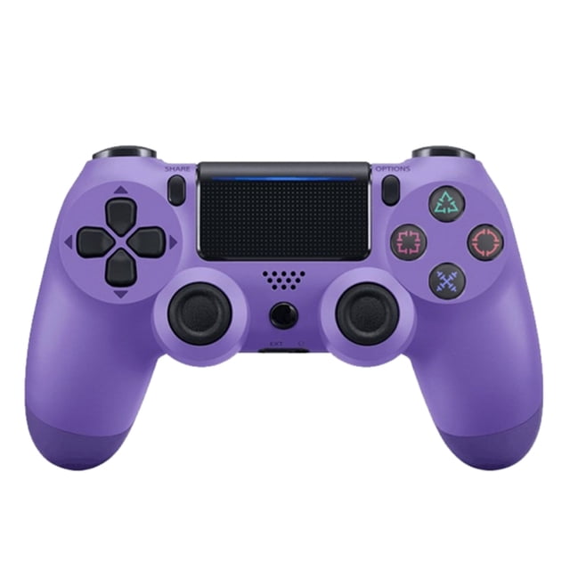 Mistaha Manette de Jeu Bluetooth P4, Manette de Jeu USB Sans Fil rechargeable en Violet, Conçue pour PC, PS4 et PS3. Comprend un Pavé Tactile, une Fonction Sans Fil à Mouvement 6 Axes, une Forme Ergonomique et une Pile Intégrée de 600 mAh pour jusqu'à 6 Heures d'Utilisation. Comprend un Câble USB et un Manuel d'Utilisateur.