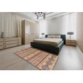 thumbnail image 4 of Ahgly Company Tapis d'Intérieur Ronds Abstraits Brun Rouge, Tapis de Zone Abstraits, 4 Pieds Rond, 4 of 6