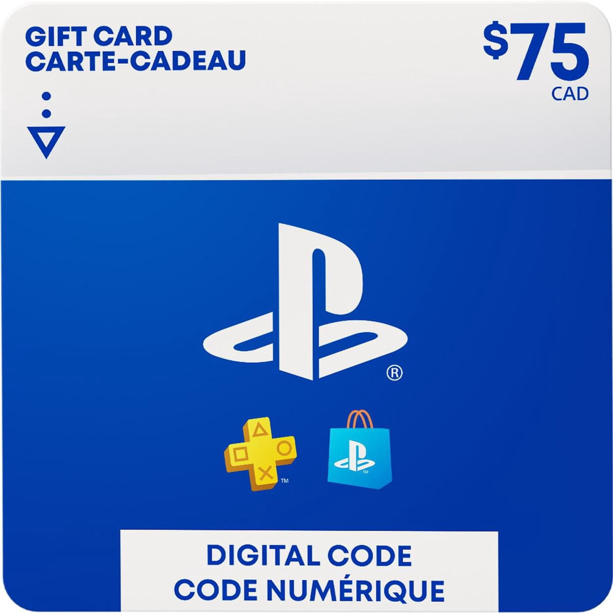 Sony PlayStation $75 Gift Card (Digital Code) - Walmart.ca